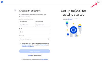 Coinbase Sign In