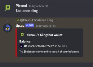 Discord balance sling