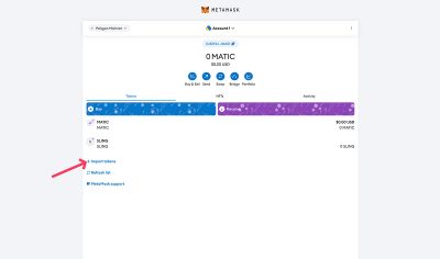 Import USDC to Metamask