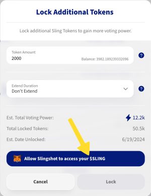 Lock Token Allow Access