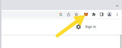 Metamask browser icon