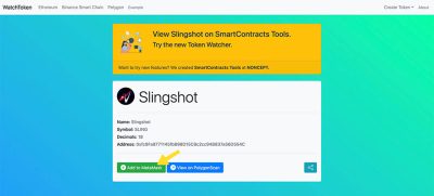 SlingShot on TokenWatch