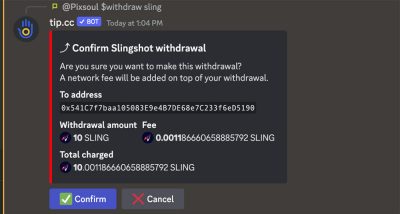 confirm withdraw